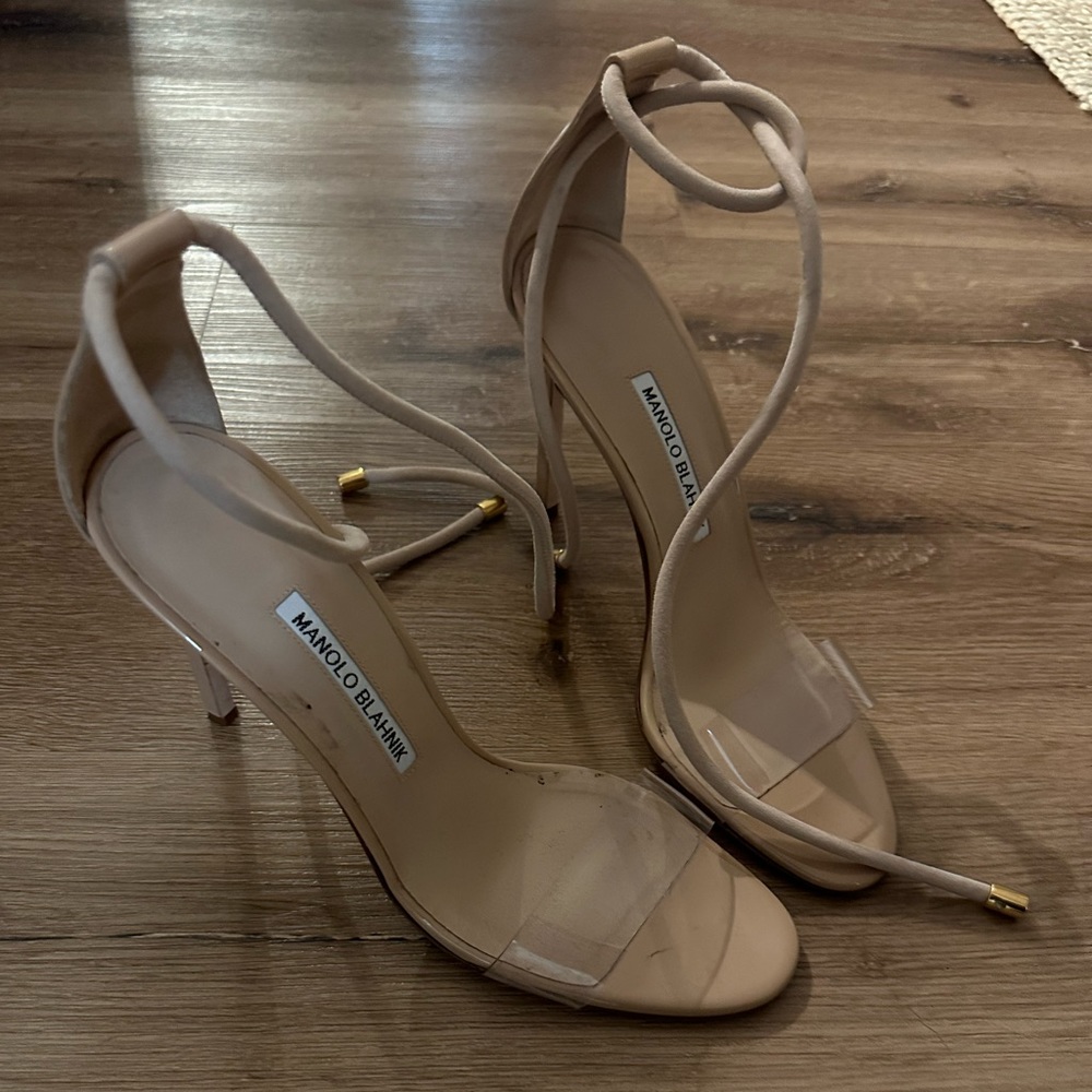 Manolo Blahnik clear heels